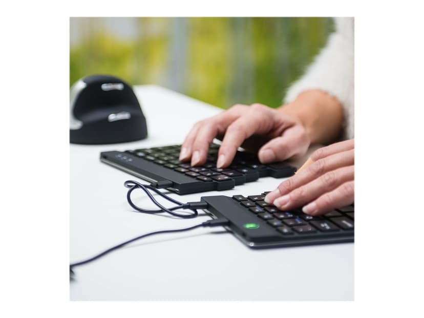 R-Go Tools Split Ergonomic Keyboard Kablet USA Tastatur