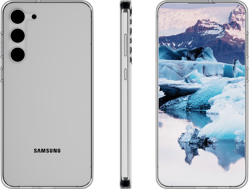 dbramante1928 Greenland, valmistettu 100% kierrätettystä muovista Samsung Galaxy S23 Läpinäkyvä