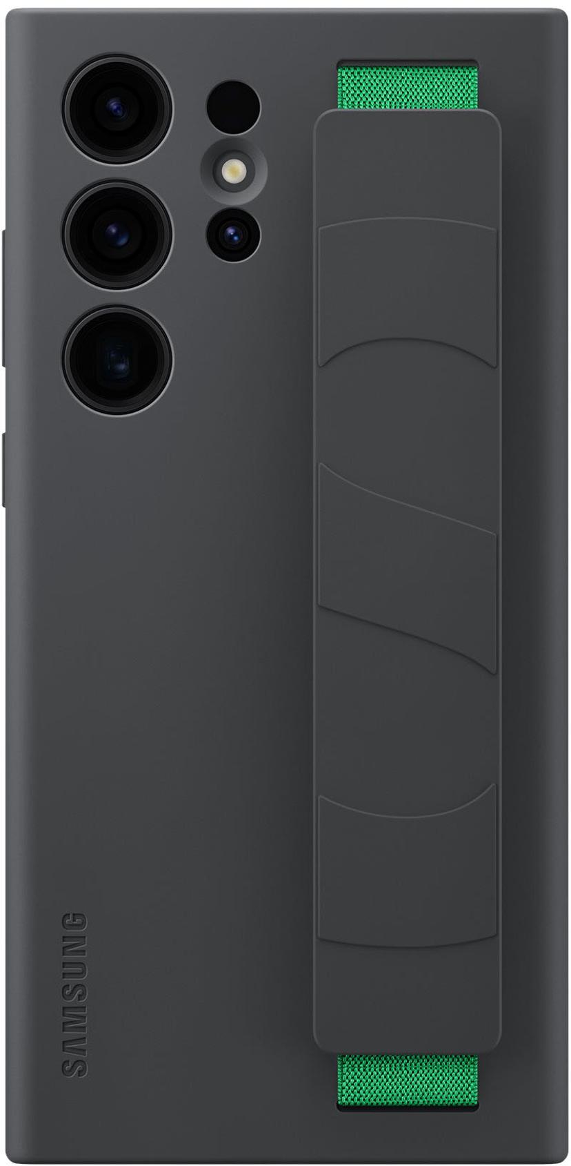 Samsung Silicone Grip Case Galaxy S23 Ultra Musta