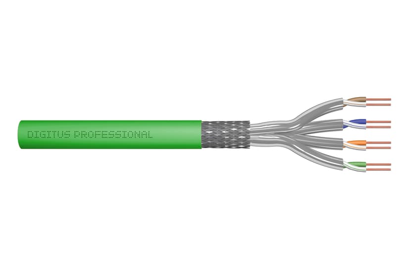 Digitus Bulk cable CAT 8.2 Laminaattisuojattu parikierre (SFTP) Vihreä 100m