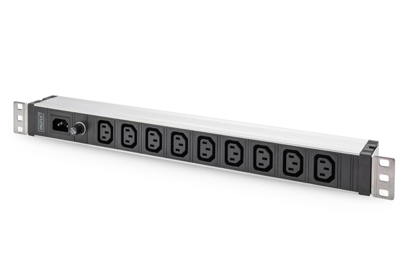 Digitus Socket Strip With Aluminium Profile 9xC13 10A 1x C14 9kpl Power IEC 60320 C13