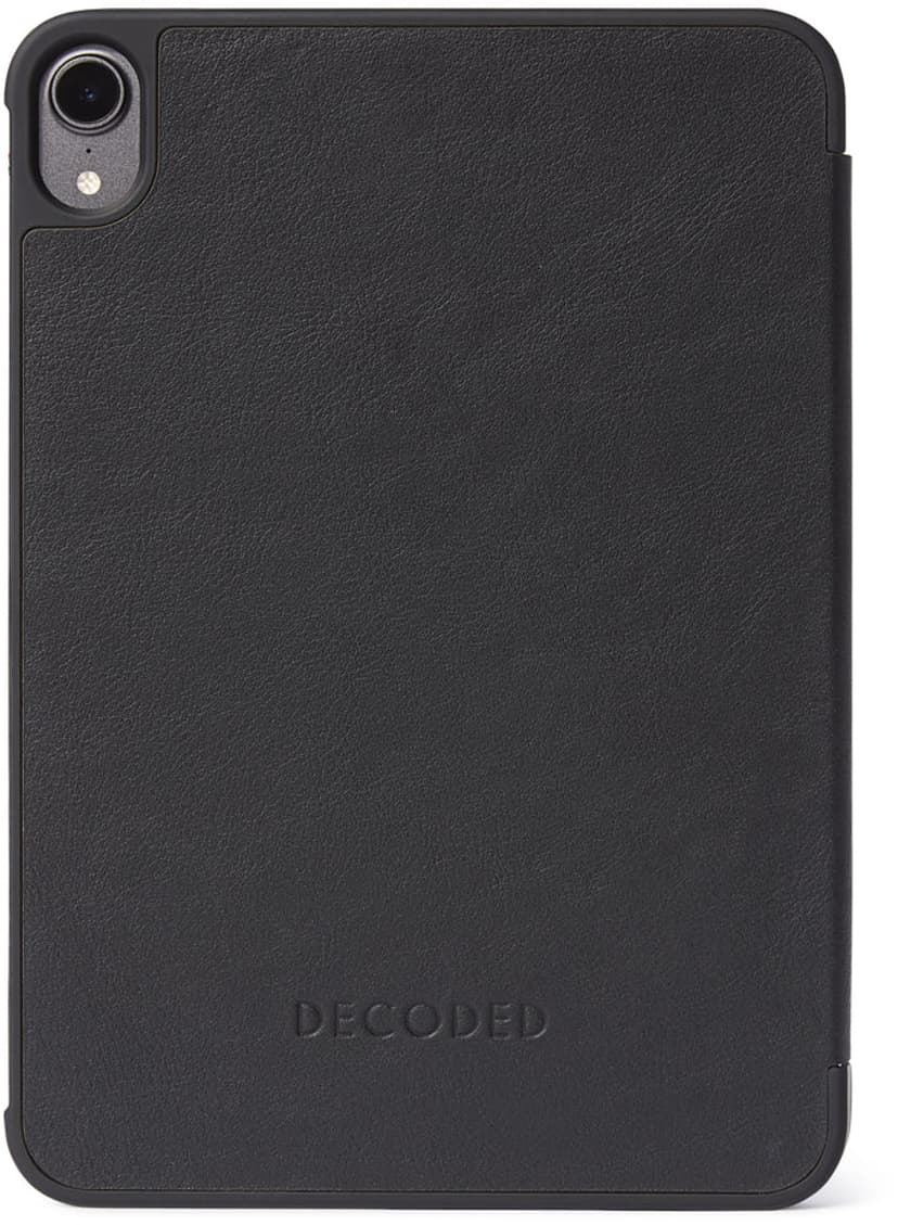 Decoded Leather Slim Cover iPad Mini (6th gen) Musta
