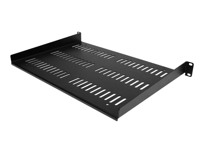 Startech .com 1U Vented Server Rack Cabinet Shelf, 12in Deep Fixed Cantilever Tray, Rackmount Shelf for 19" AV/Data/Network Equipment Enclosure w/ Cage Nuts & Screws, 55lbs Weight Capacity