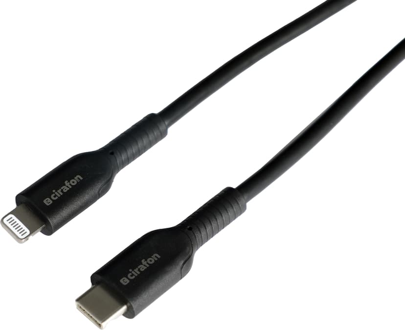 Cirafon Sync/charge Cable Cm To Lightning 0.5M Black Mfi2022 0.5m Svart