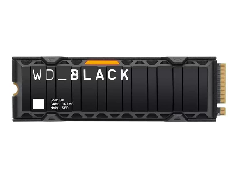 WD Black SN850X Heatsink SSD-levy 2000GB M.2 2280 PCI Express 4.0 x4 (NVMe)