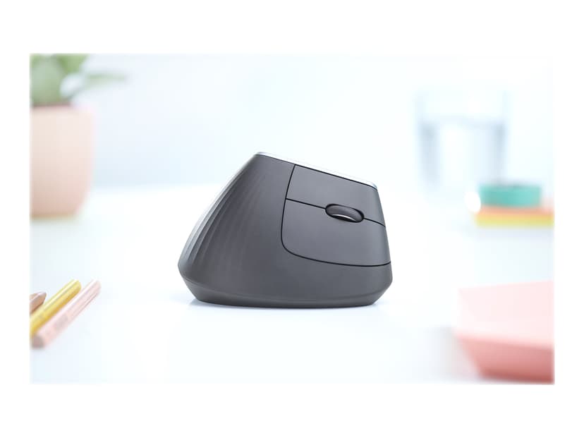 Logitech Lift Vertical Ergo Höger Logi Bolt Trådlös 4000dpi Vertikal mus Svart