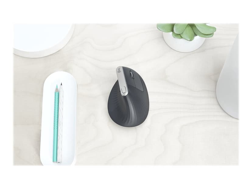 Logitech Lift Vertical Ergo Höger Logi Bolt Trådlös 4000dpi Vertikal mus Svart
