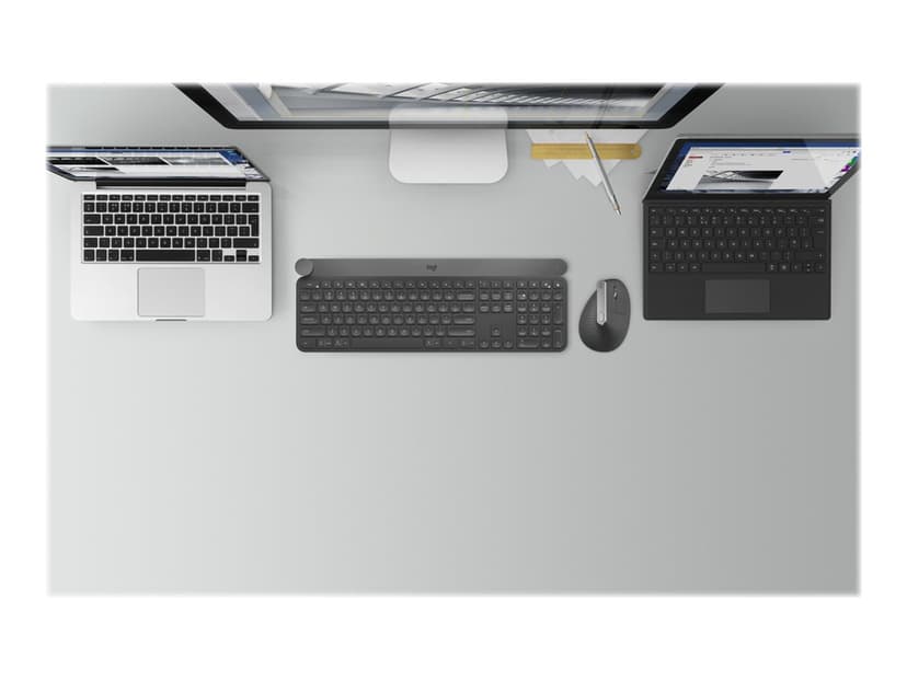 Logitech Lift Vertical Ergo Höger Logi Bolt Trådlös 4000dpi Vertikal mus Svart