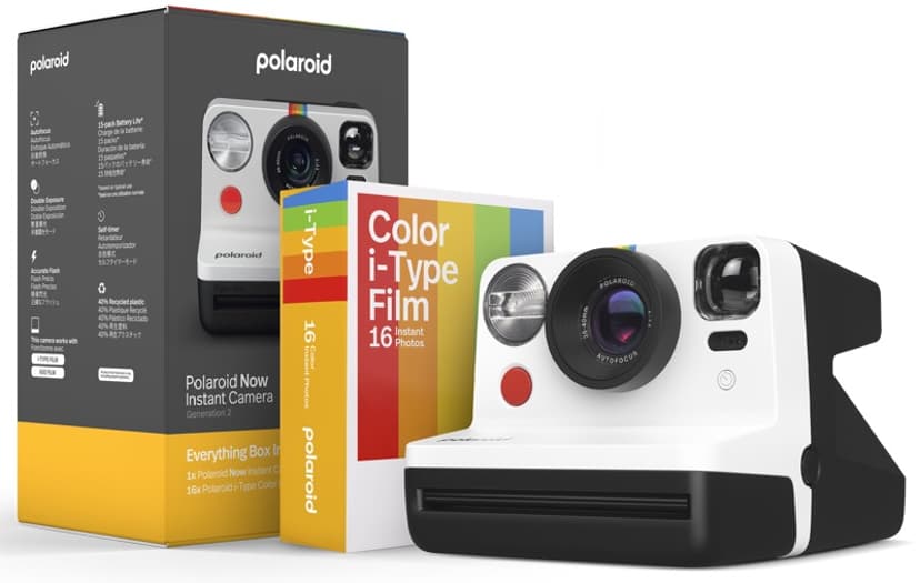 Polaroid Now Gen2 E-box Instant Camera + Film