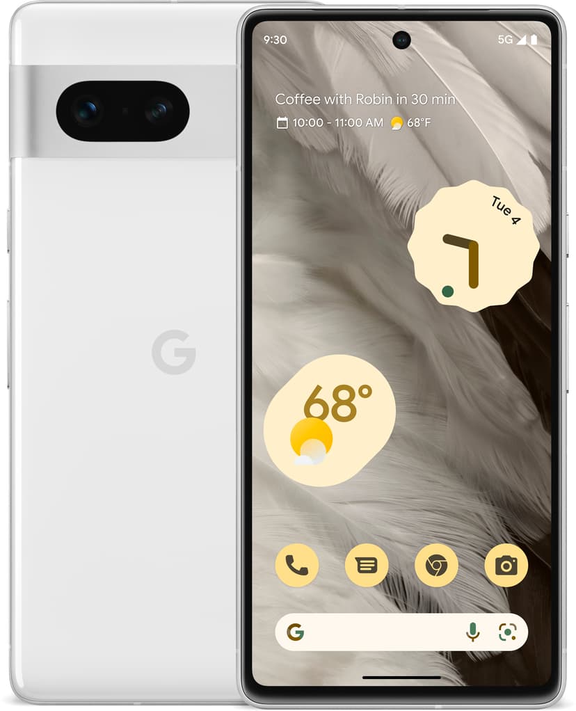 Google Pixel 7 256GB Dobbelt-SIM Snow