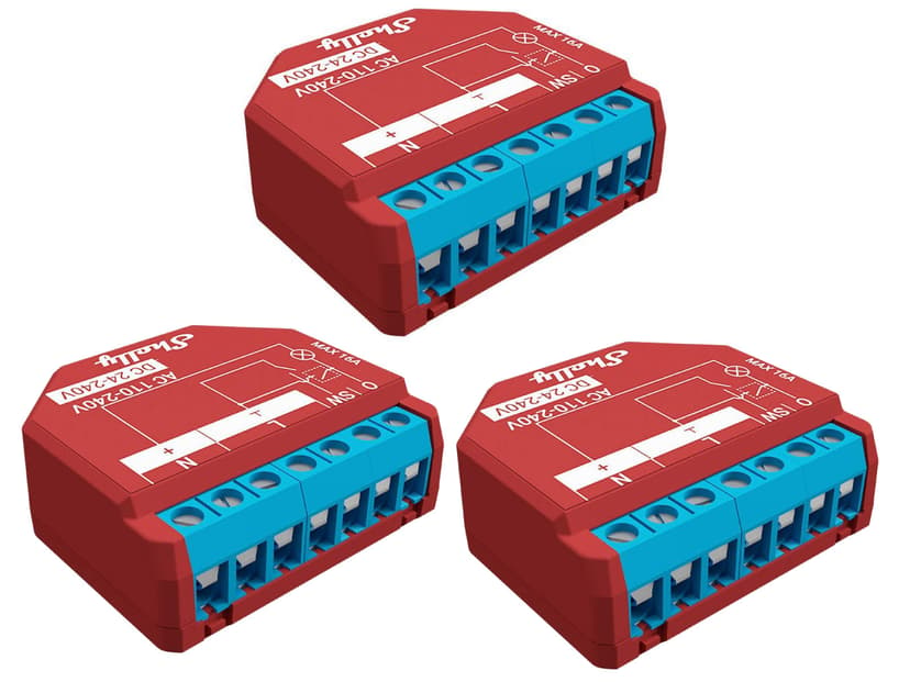 Shelly 1PM Plus Energy Metering WiFi Relay 16A 5-Pack
