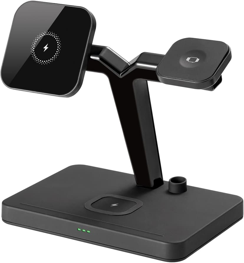 Cirafon On-table Qi Fast Charger Wireless Multistand Musta