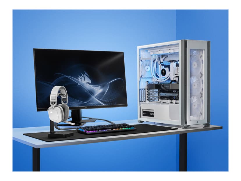 Corsair HS80 RGB Wireless Gaming Headset (Outletvare klasse 2) Headset USB Stereo Hvid (CA