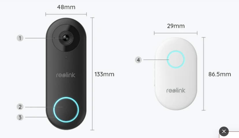 vinter uddannelse emulering Reolink Smart 2K+ Video Doorbell PoE (REOLINK VIDEO DOORBELL POE) |  Dustin.dk