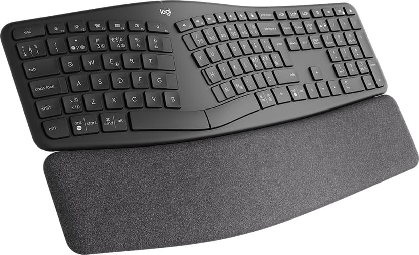 Logitech Ergo K860 Trådløs Pan Nordic Tastatur