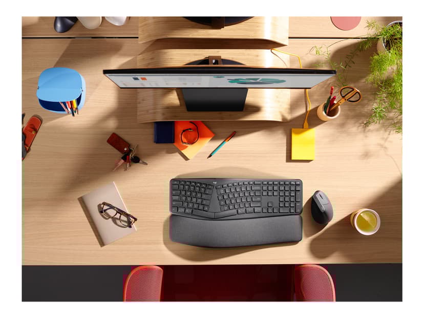 Logitech Ergo K860 Trådløs Pan Nordic Tastatur