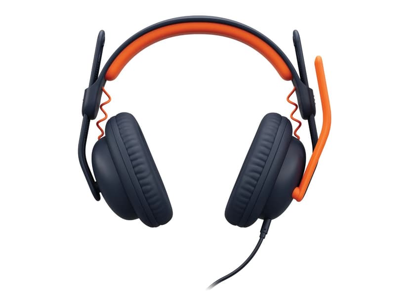 Logitech Zone Learn Over-Ear Wired Headset for Learners, 3.5mm AUX Oranssi, Sininen