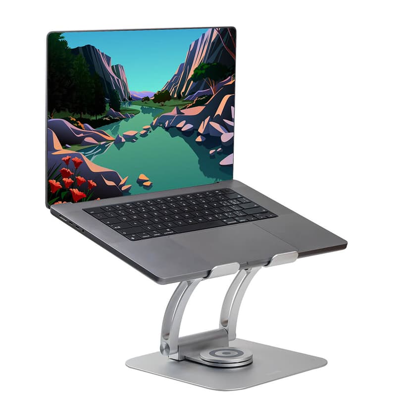 Desire2 Laptop Stand Supreme Dual Pivot Plus Silver