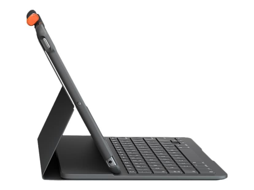 Logitech Slim Folio til iPad 7/8 & 9:e Gen Trådløs Pan Nordic Grå Tastatur og folioveske