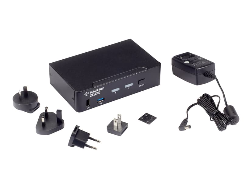 Black Box KVMC4K-2P KVM Switch USB-C 4K 2-Port - (Löytötuote luokka 2)