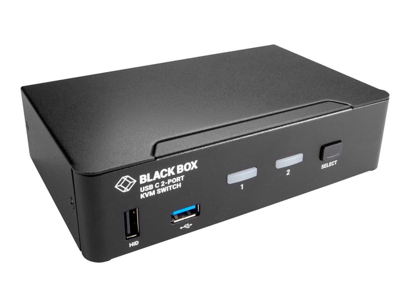 Black Box KVMC4K-2P KVM Switch USB-C 4K 2-Port - (Löytötuote luokka 2)