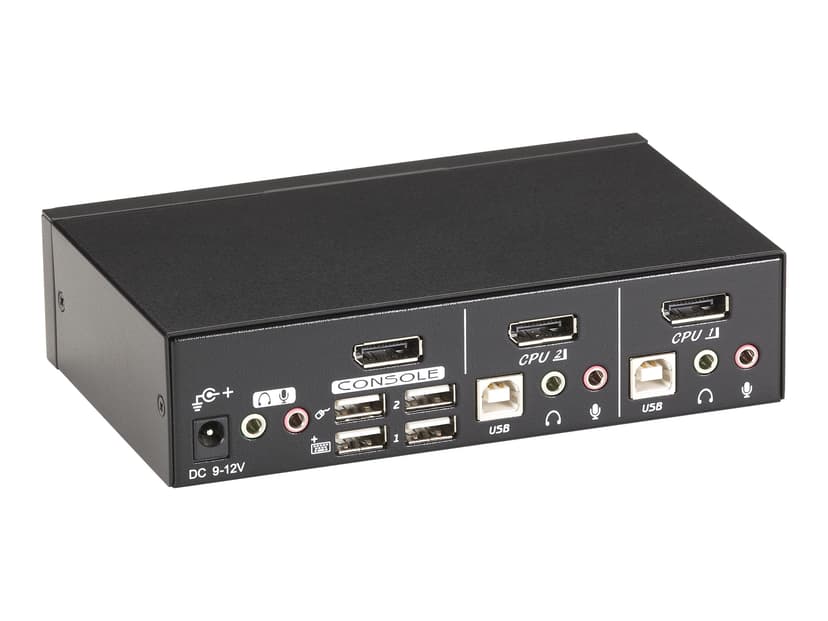 Black Box Dt KVM Switch - DP Audio USB 2.0 2-Port - (Löytötuote luokka 2)