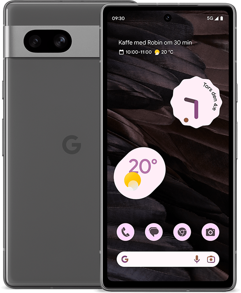 Google Pixel 7a 128GB Dobbelt-SIM Charcoal