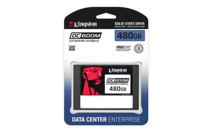 Kingston DC600M Solid state drev 480GB 2.5