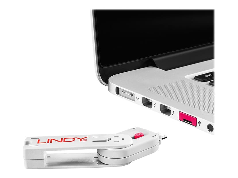 Lindy Port Blocker USB Pink 4-pack