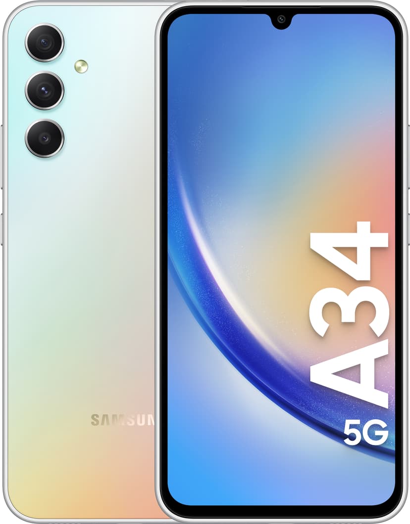 Samsung Galaxy A34 5G 256GB Dobbelt-SIM Sølv