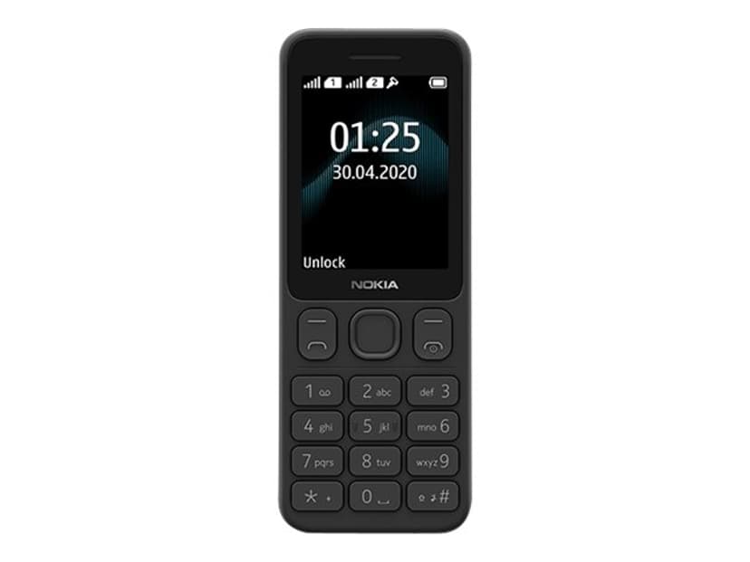 Nokia 125 Kaksois-SIM Musta