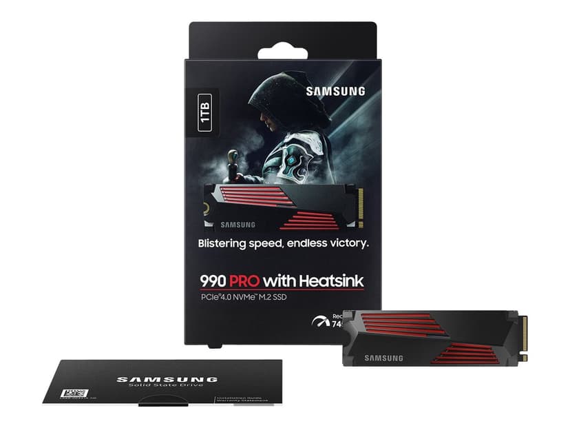 Samsung 990 PRO Heatsink SSD-levy 1000GB M.2 2280 PCI Express 4.0 x4 (NVMe)