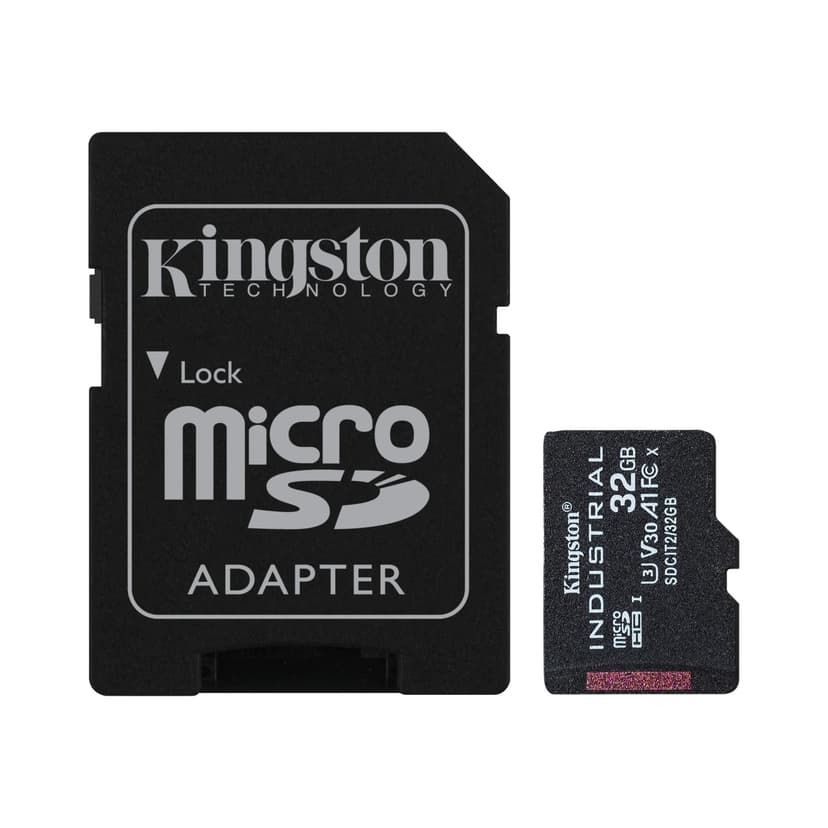 Kingston 32Gb Microsdhc Industrial C10 A1 W/ad 32GB microSDHC UHS-I -muistikortti