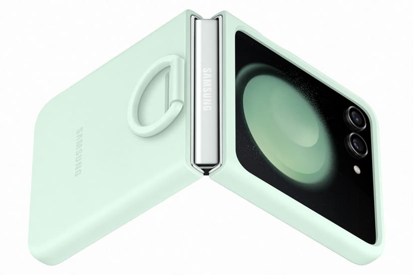 Samsung Silicone Case With Ring Galaxy Z Flip5 Mintunvärinen
