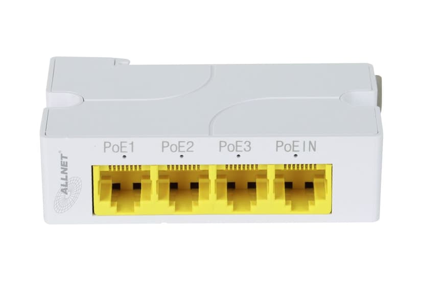 Allnet SGI8004P 4-Port PoE 24W DIN Switch