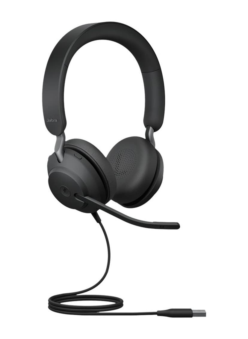 Jabra Evolve2 40 SE USB-A Optimoitu MS Teamsille Stereo Musta