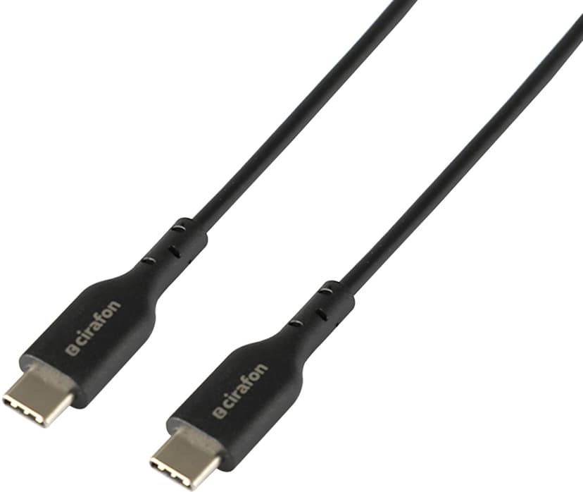 Cirafon Cirafon CFPS-CC-BLACK USB-kaapeli 0,15 m USB 2.0 USB C 0.15m USB C USB C Musta