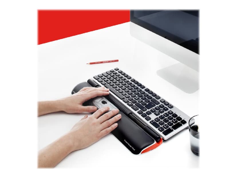 Contour Design RollerMouse Red Wireless Trådlös 2800dpi Central pekenhet Svart