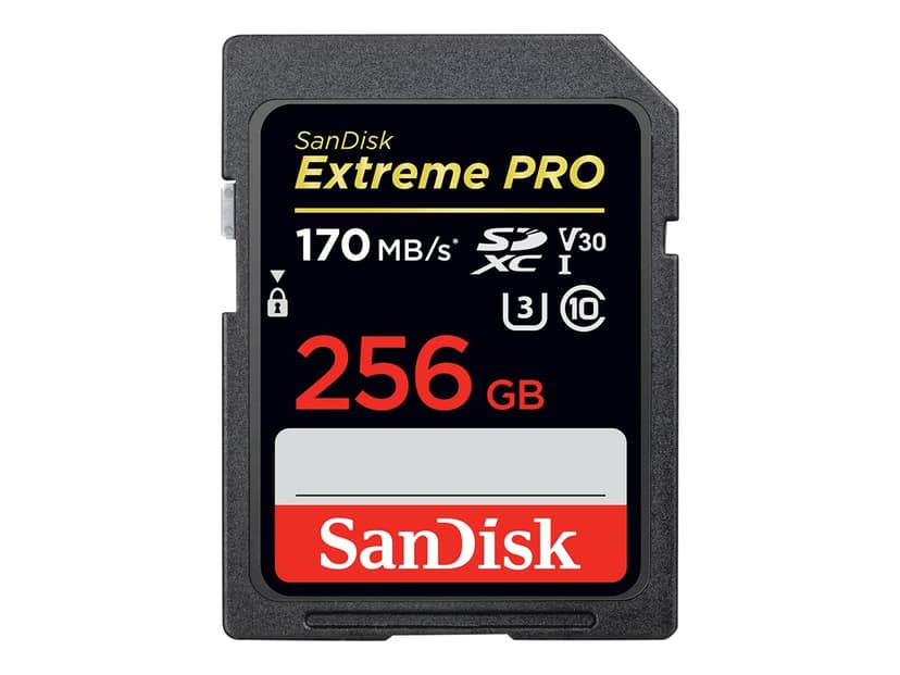 SanDisk Extreme Pro 256GB SDXC UHS-I -muistikortti