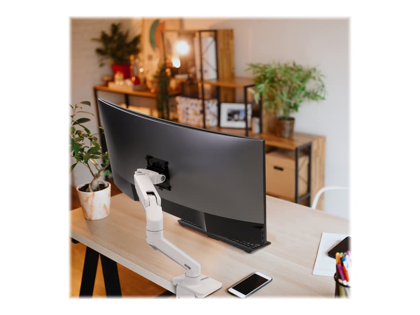 Ergotron Hx Desk Monitor Arm White - (Löytötuote luokka 2)