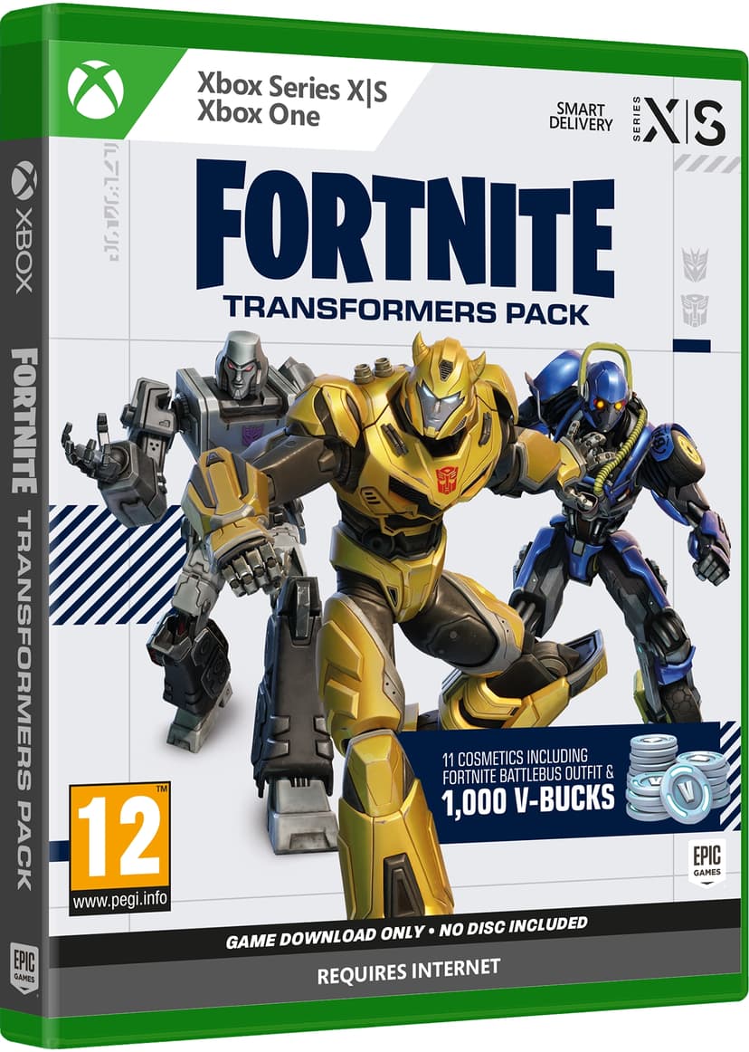 Fortnite Pack Transformers XBOX SERIES X/S/XBOX ONE - 1000 V-Bucks inclus !  - Jeux Xbox Series - LDLC