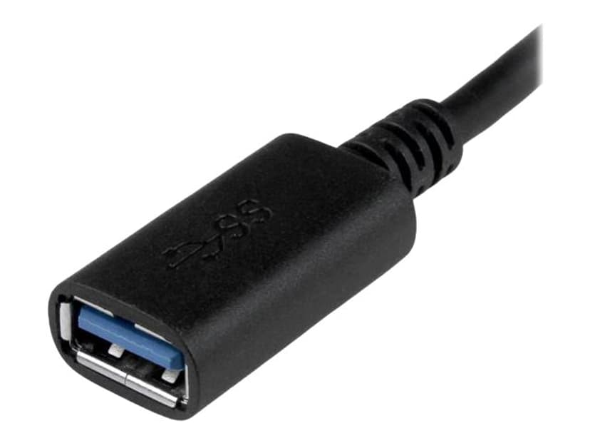 Startech USB 3.1 Gen 1 USB-C to USB A Adapter 0.15m USB C USB A Musta
