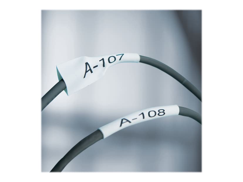 Dymo Tape Krympeslange 12mm Svart/Hvit - XTL