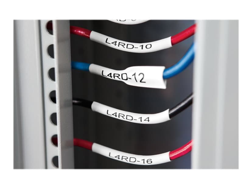 Dymo Tape Krympeslange 6mm Svart/Hvit - XTL