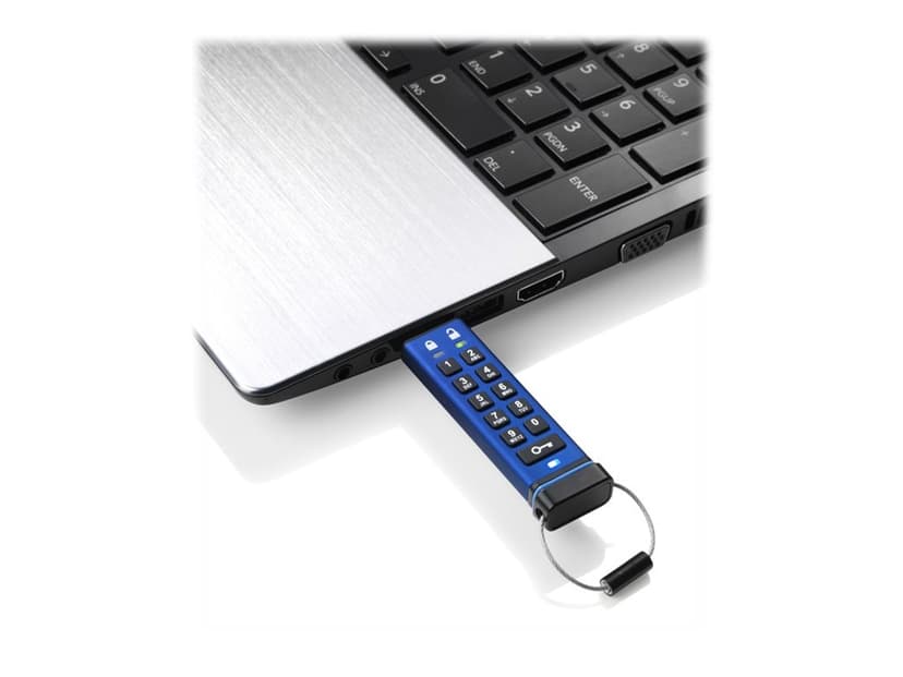Istorage datAshur PRO 32GB 32GB USB A-tyyppi Sininen