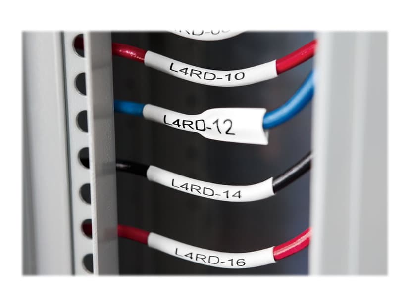 Dymo Tape Krympslang 12mm Svart/Hvit - XTL