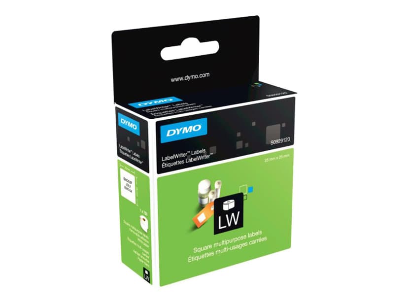 Dymo Etiketter Universal Kvadratiska 25x25mm - LW