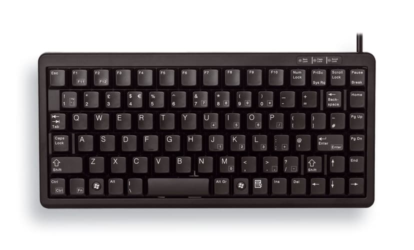 Cherry Compact-Keyboard G84-4100 - tangentbord Kabelansluten Brittisk Tangentbord
