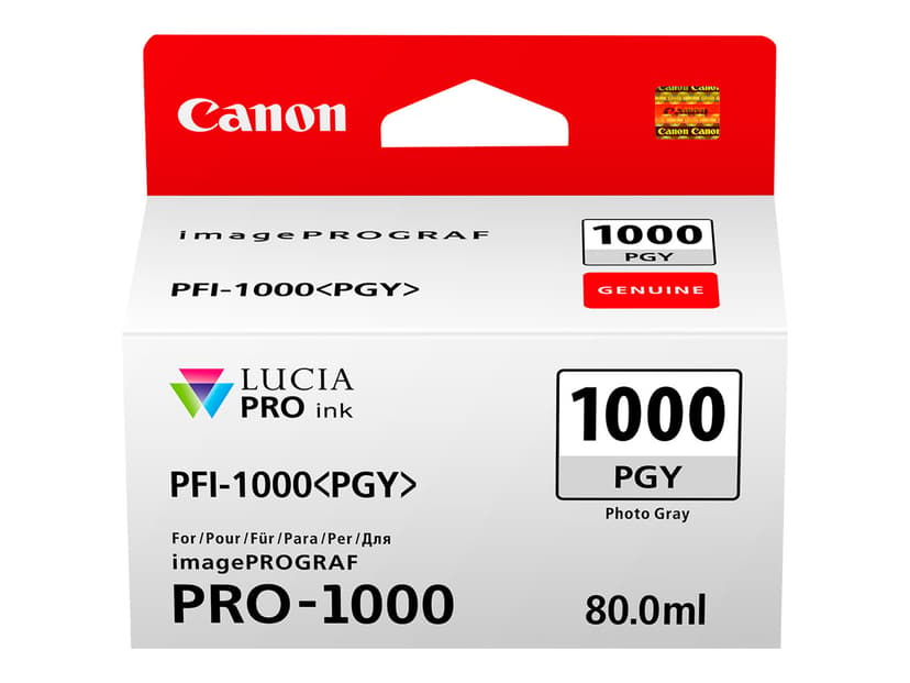 Canon Muste Kuva Harmaa PFI-1000 PGY - IPF-1000
