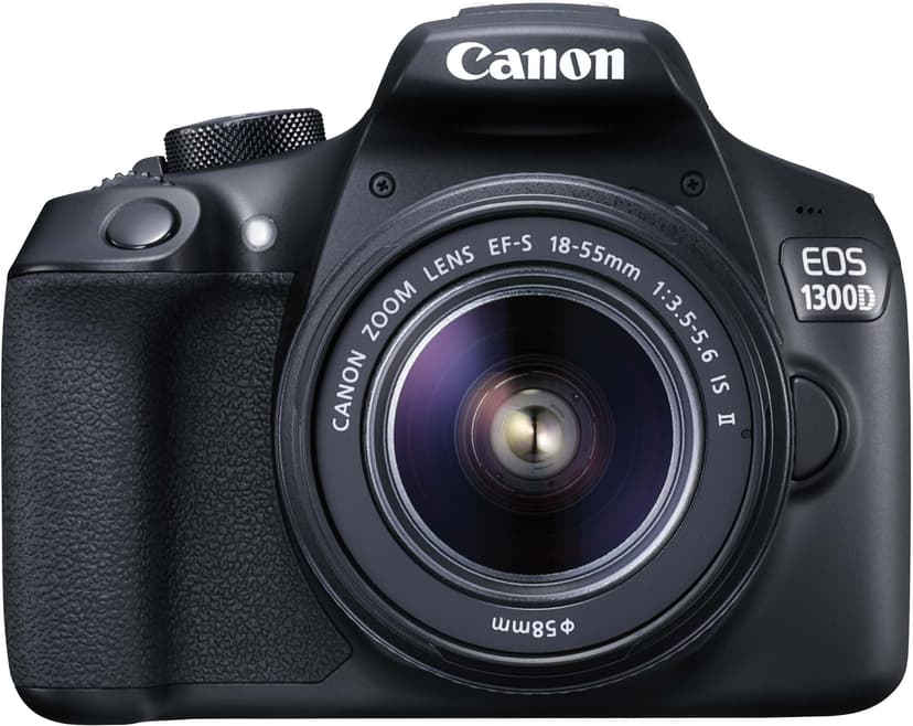 Canon EOS 1300D + EF-S 18-55/3.5-5.6 II + 8GB + Taske (1160C028+0033X089) | Dustin.dk